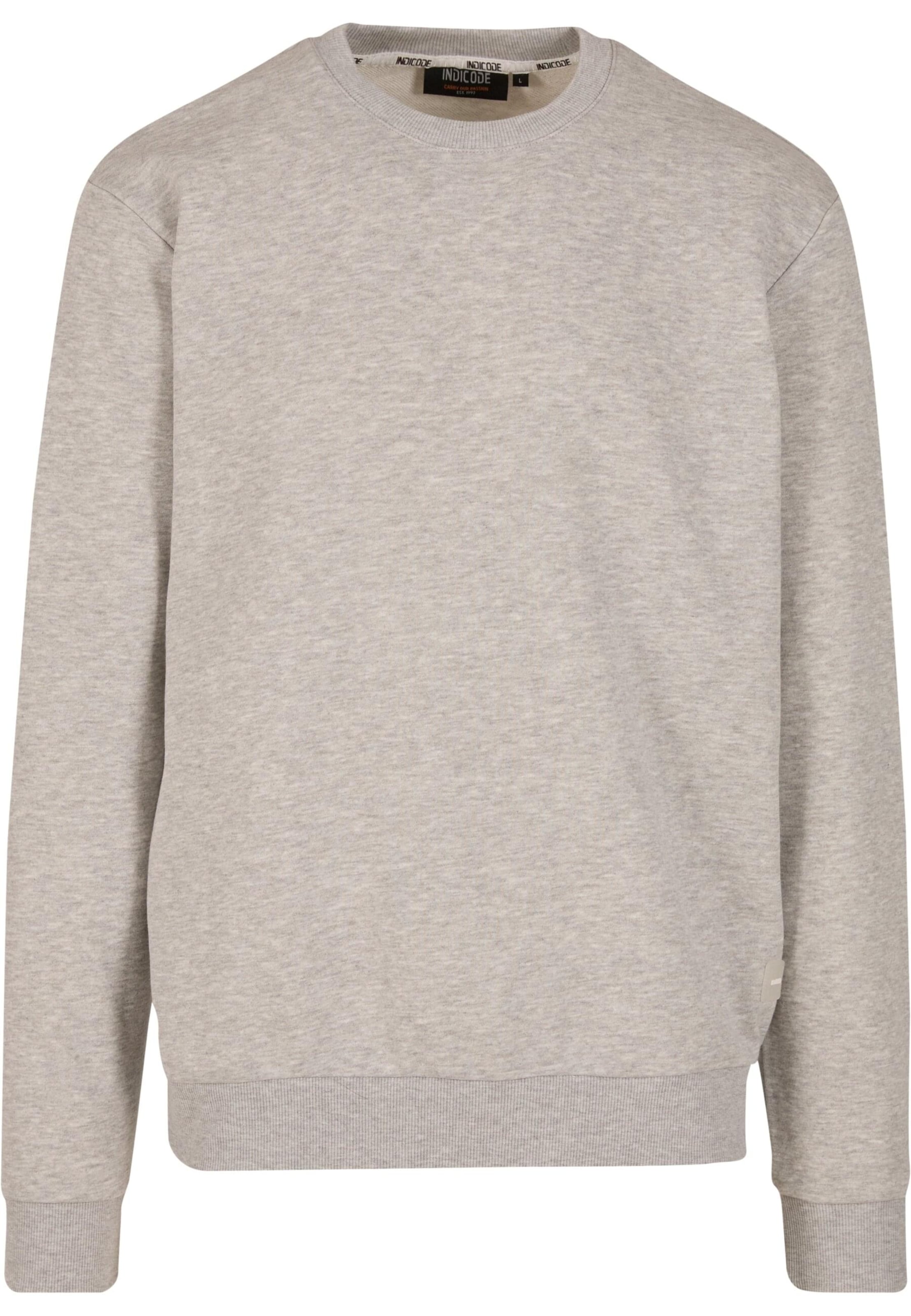 Sweat-shirt INDICODE JEANS en gris : devant