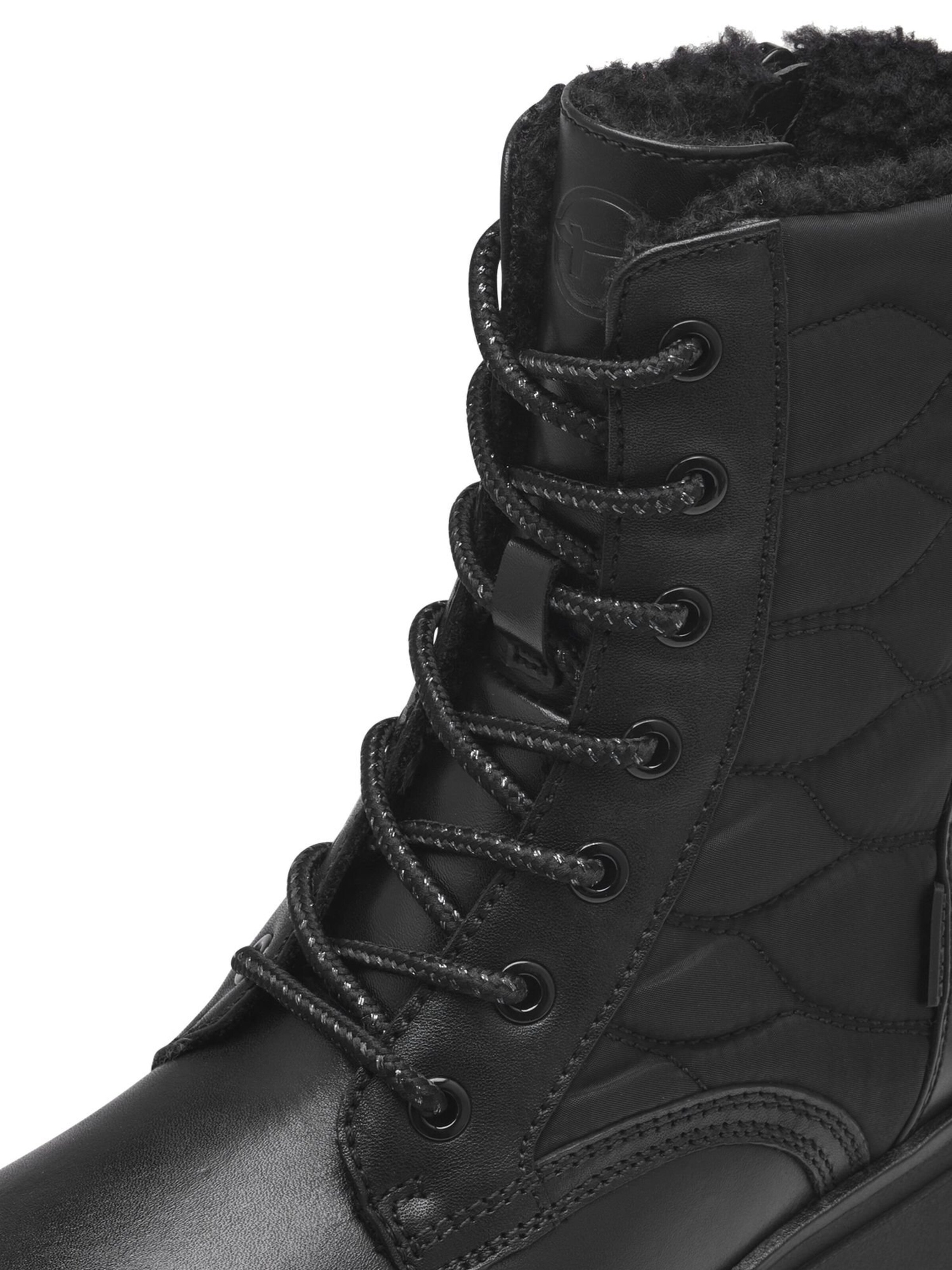 Bottines à lacets Tamaris en noir