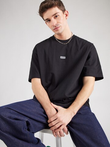 HUGO T-Shirt 'Nalono' in Schwarz