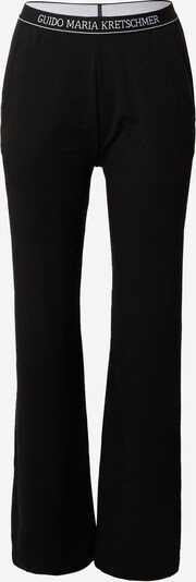 Pantaloni de pijama Guido Maria Kretschmer Women pe negru / alb murdar, Vizualizare produs