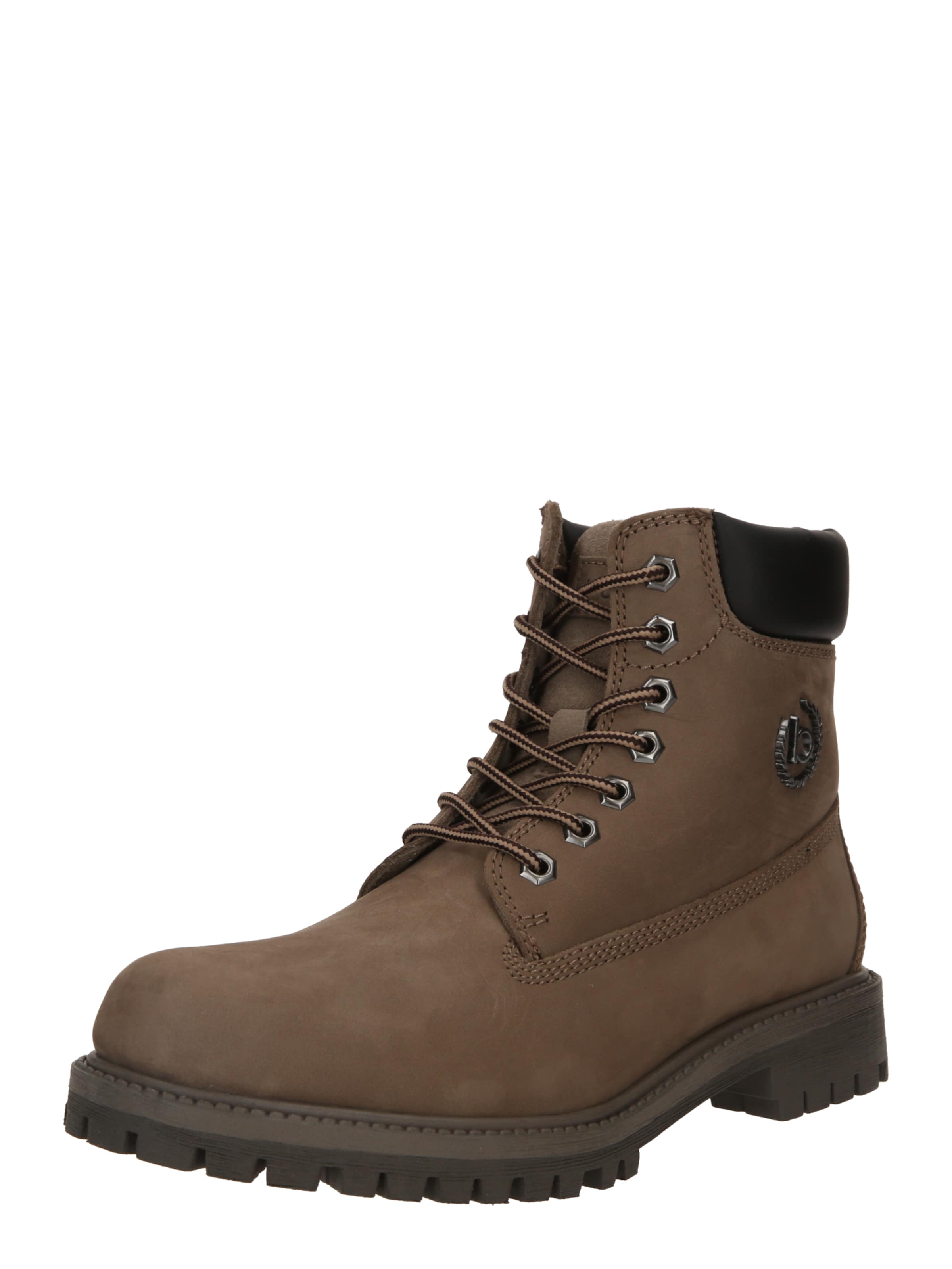 bugatti Schnürboots 'Poleman' in Grau: Vorderseite