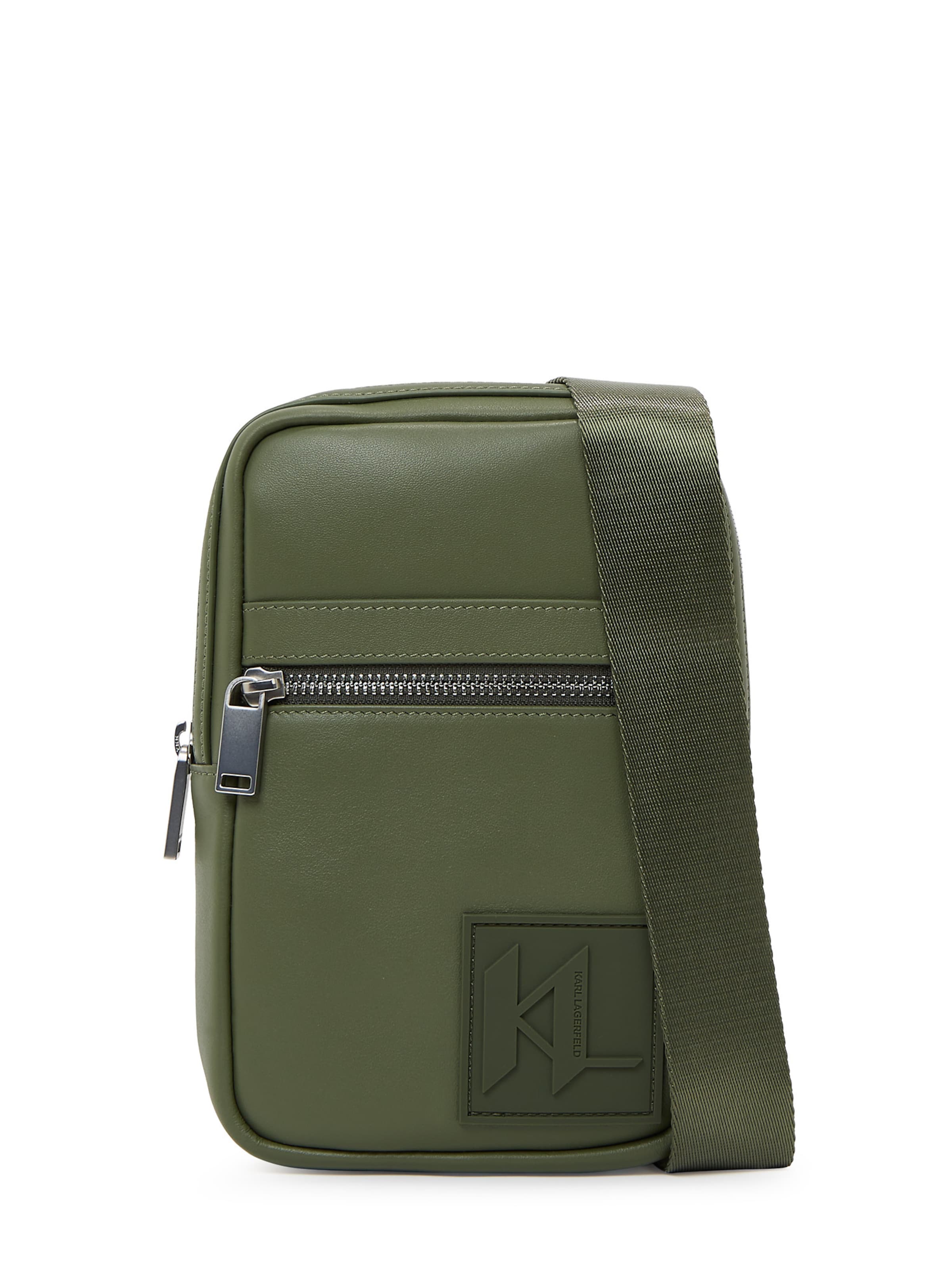 Karl Lagerfeld Axelremsväska i grön: framsida