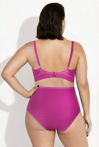 Ulla Popken Triangel Bikini in Pink