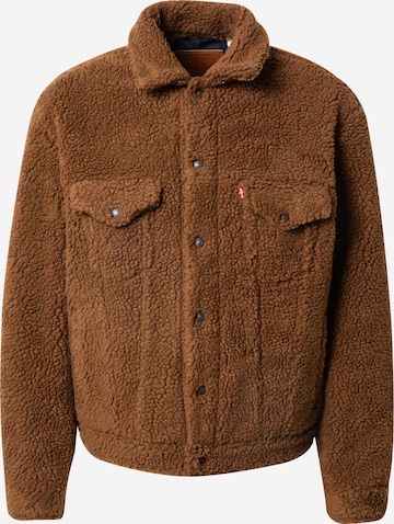 LEVI'S ® Overgangsjakke 'Vintage Fit Sherpa Trucker' i brun: forside