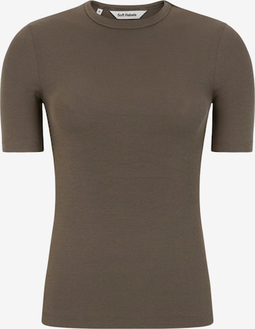 Soft Rebels Shirts 'Fenja' i brun: forside