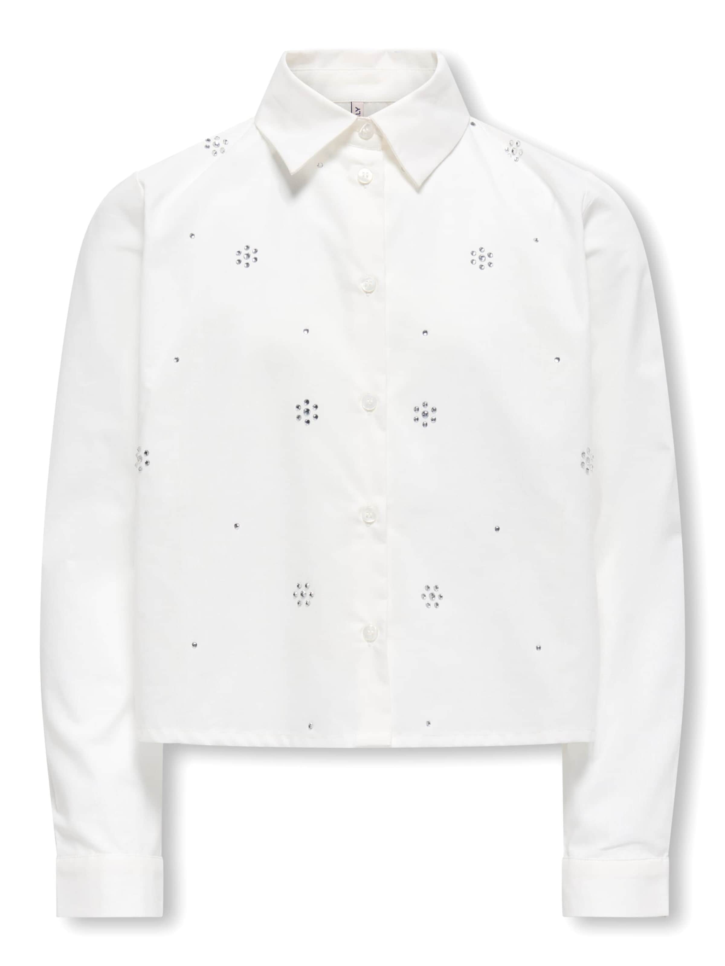 ONLY Blouse 'Clara' in Wit: voorkant