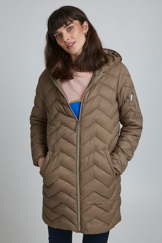 Fransa Winter Coat in Brown: front