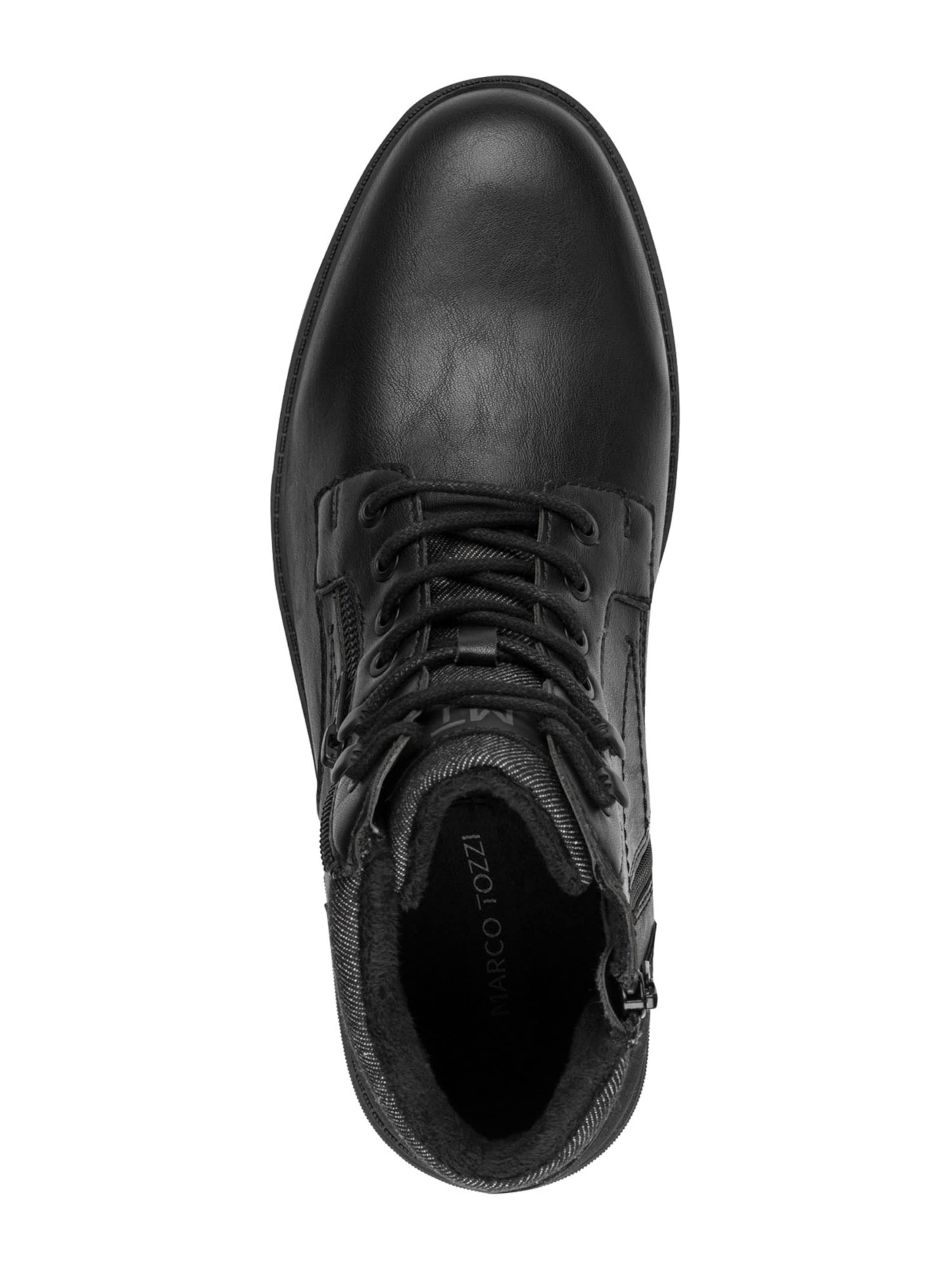 MARCO TOZZIČizme na vezanje - crna boja