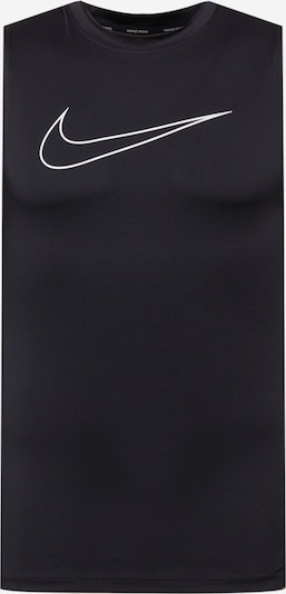 NIKE T-Shirt fonctionnel 'Nike Pro' en noir / blanc, Vue avec produit