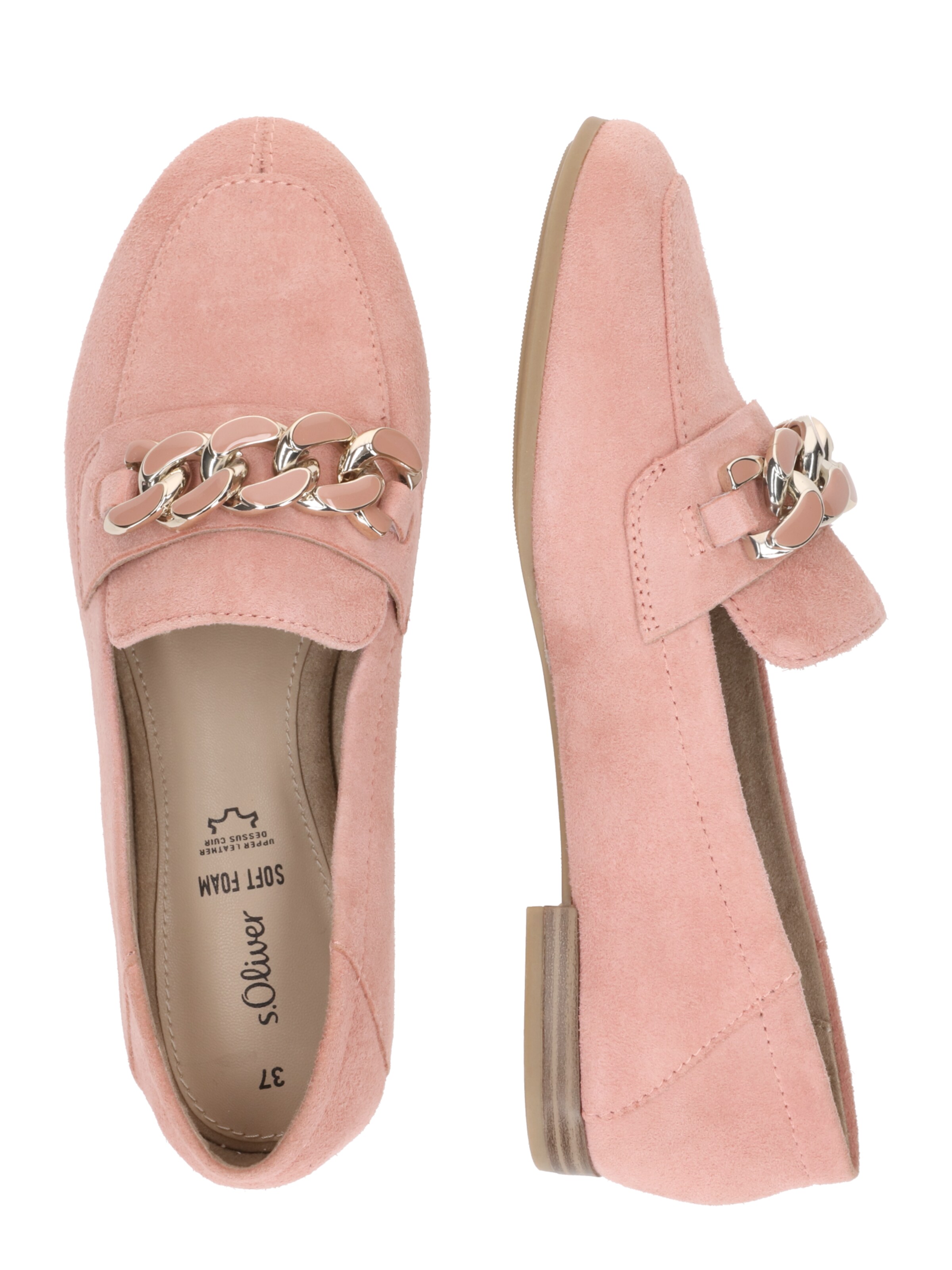 Slipper di s.Oliver in rosa: lato
