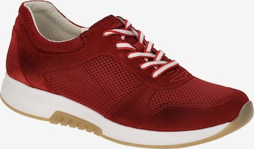 GABOR Lace-Up Shoes in Red: front