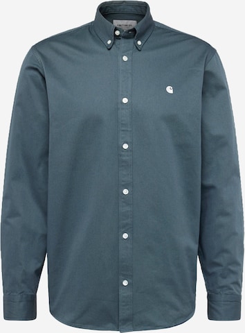 Coupe regular Chemise business 'Madison' Carhartt WIP en bleu : devant