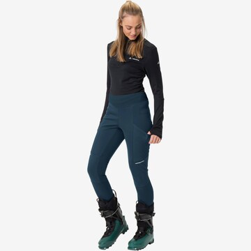 VAUDE Skinny Outdoor Pants 'Larice' in Blue