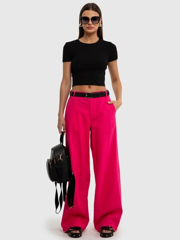 BIG STAR Wide leg Trousers 'Malu' in Pink