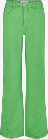 Fabienne Chapot Wide leg Jeans in Groen: voorkant