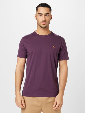 T-Shirt Abercrombie & Fitch en violet : devant