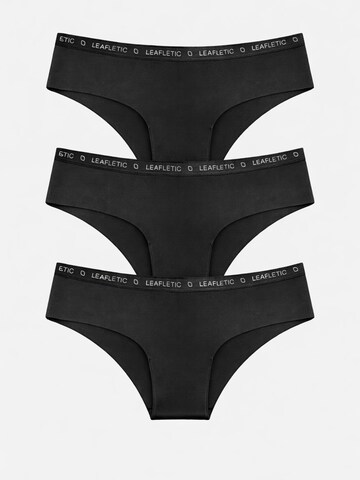 LEAFLETIC Panty 'Leafletic Women’s Mid Rise Hipsters/Brief'‌‌‌‌‌‌ in Schwarz: Vorderseite
