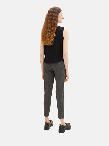 Coupe slim Pantalon à pince TOM TAILOR en gris