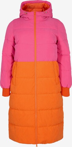 Manteau d’hiver 'CAPEACHY' Zizzi en rose : devant