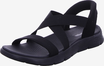 Sandales 'Skechers Slip-Ins: Go Walk Flex Sandal - Glimmer Up' SKECHERS en noir : devant