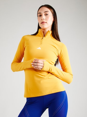 ADIDAS PERFORMANCETehnička sportska majica - žuta boja: prednji dio