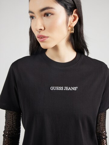 GUESS JEANS Tričko - Čierna