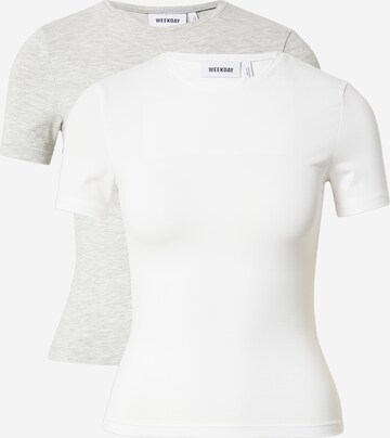 WEEKDAY T-Shirt in Grau: predná strana