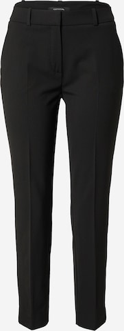 COMMA - Pantalón de pinzas en negro: frente