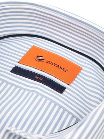 Coupe slim Chemise Suitable en bleu