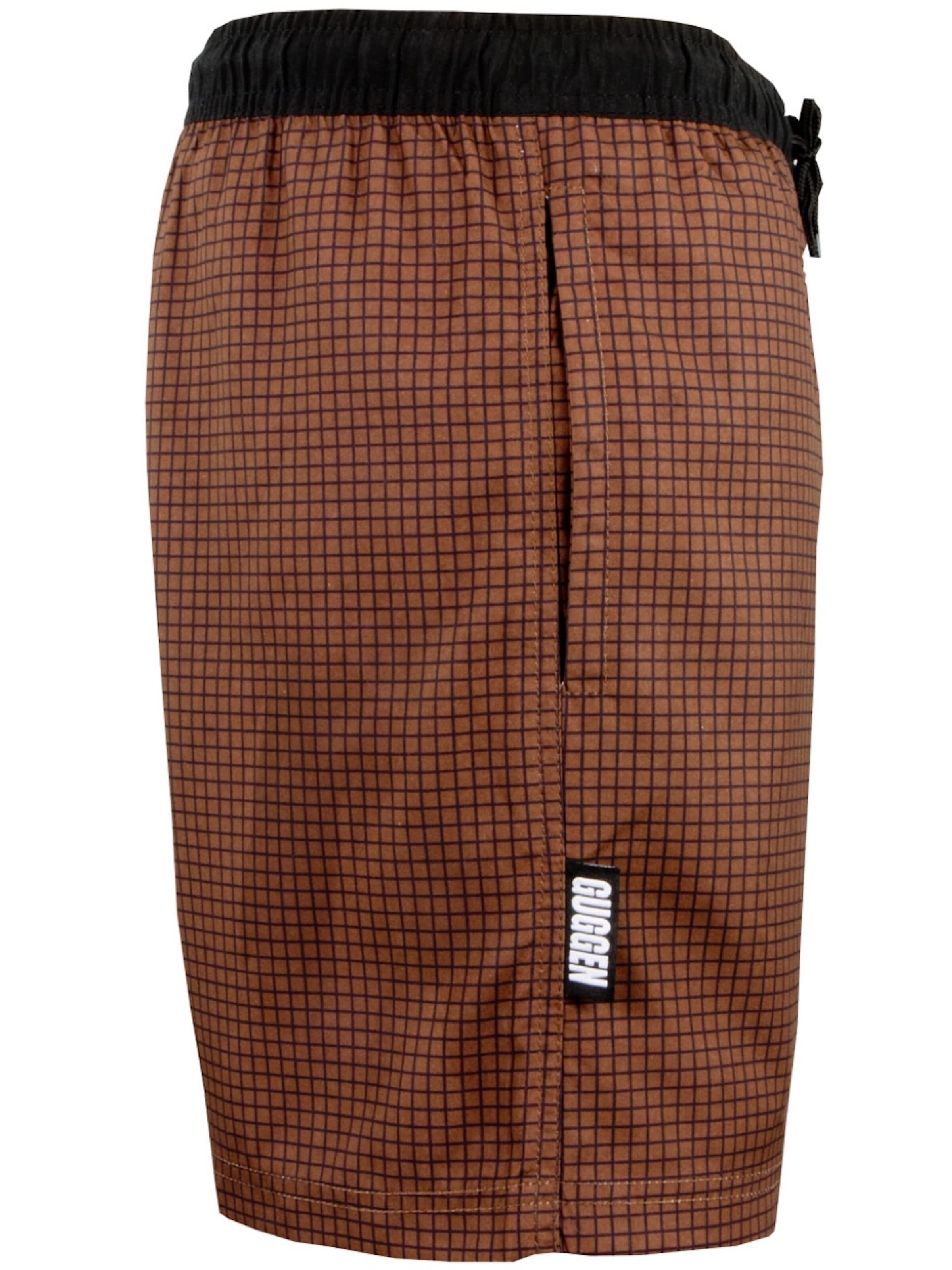 Guggen Mountain Swimming shorts 'Boardshorts Style 6' in Brown