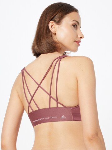 Bustier Soutien-gorge de sport 'Coreflow Medium-Support' ADIDAS SPORTSWEAR en marron