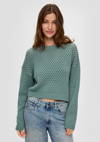 Pull-over QS en bleu : devant