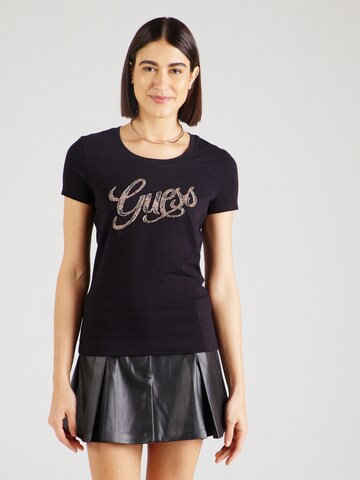 GUESS - Camisa em preto: frente