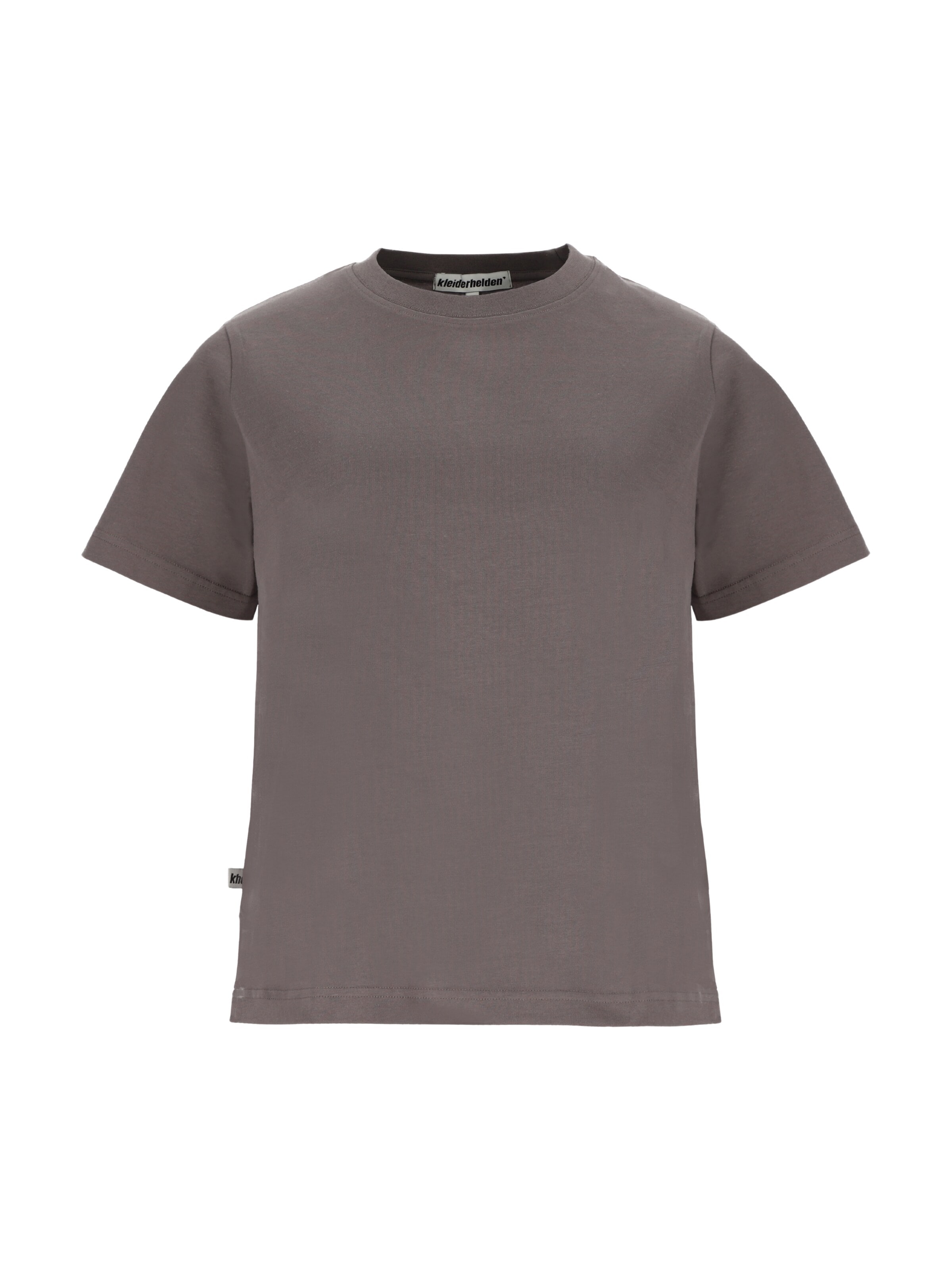 kleiderhelden Shirt 'kheTeeW, regular fit T-Shirt, made from regenerative cotton' in Grey: front