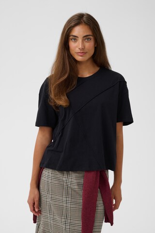 CULTURE - Camiseta 'Stitch Amora' en negro: frente
