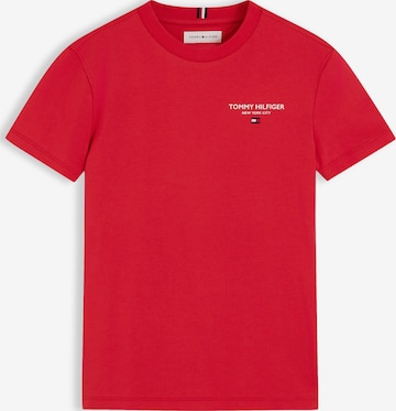 TOMMY HILFIGER Shirt 'Essential' in Rood: voorkant