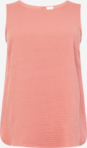 ONLY Carmakoma Blouse 'THEIS' in Roze: voorkant