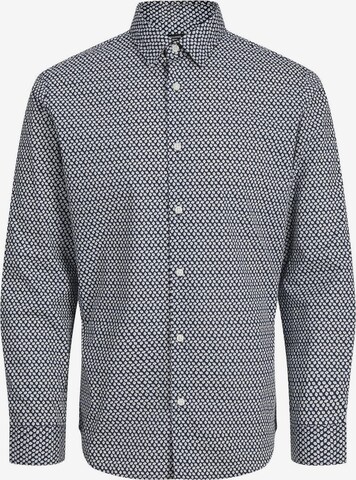 JACK & JONES Button Up Shirt in Blue: front