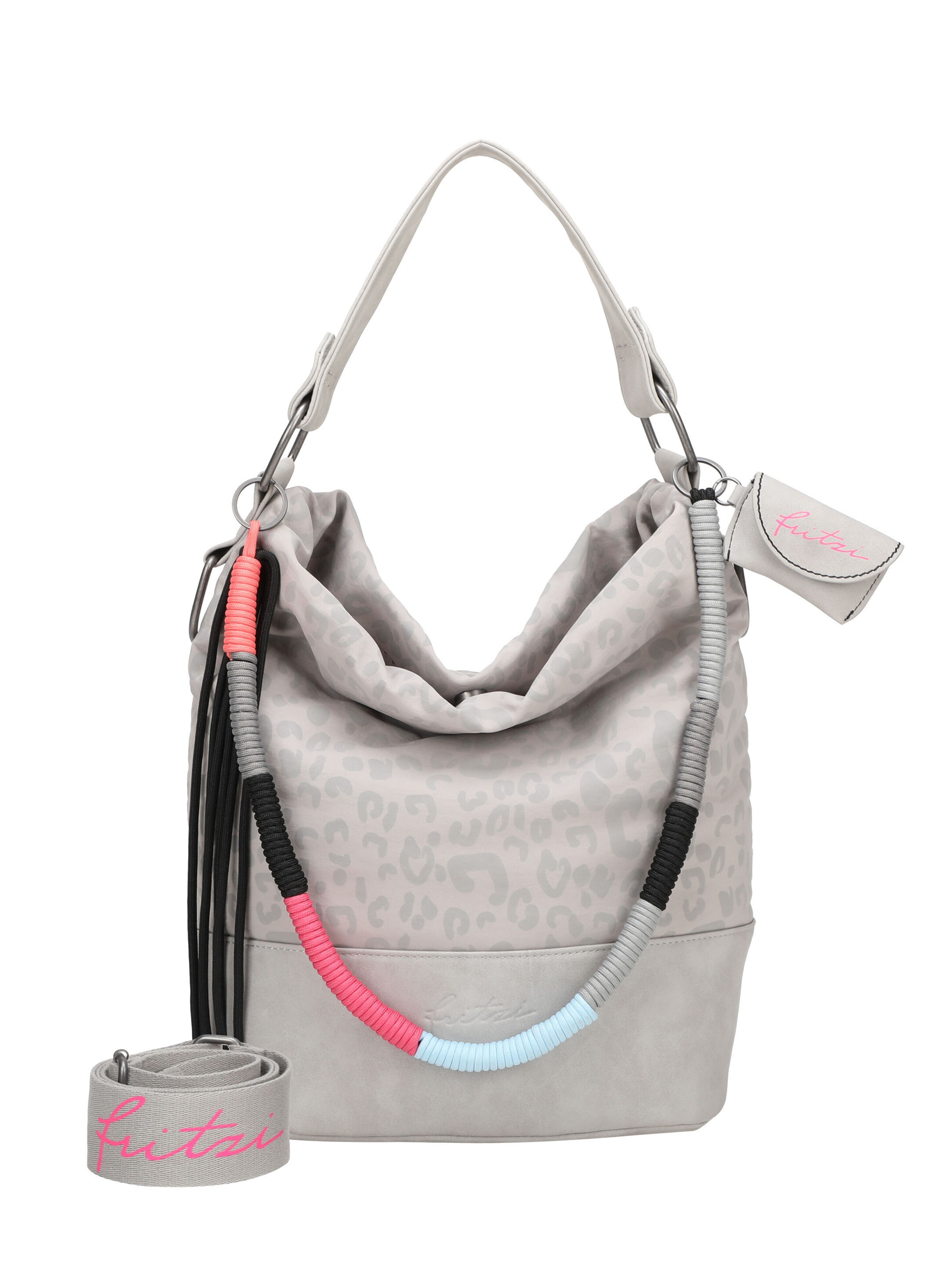 Fritzi aus Preußen Tasche 'Olga Limited Leo Rainbow' in Grau: Vorderseite