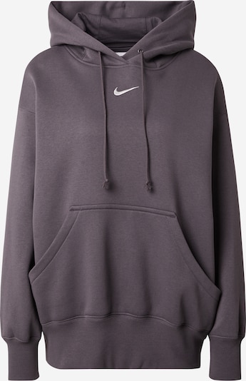 Nike Sportswear Collegepaita 'Phoenix Fleece' värissä harmaa / valkoinen, Tuotenäkymä