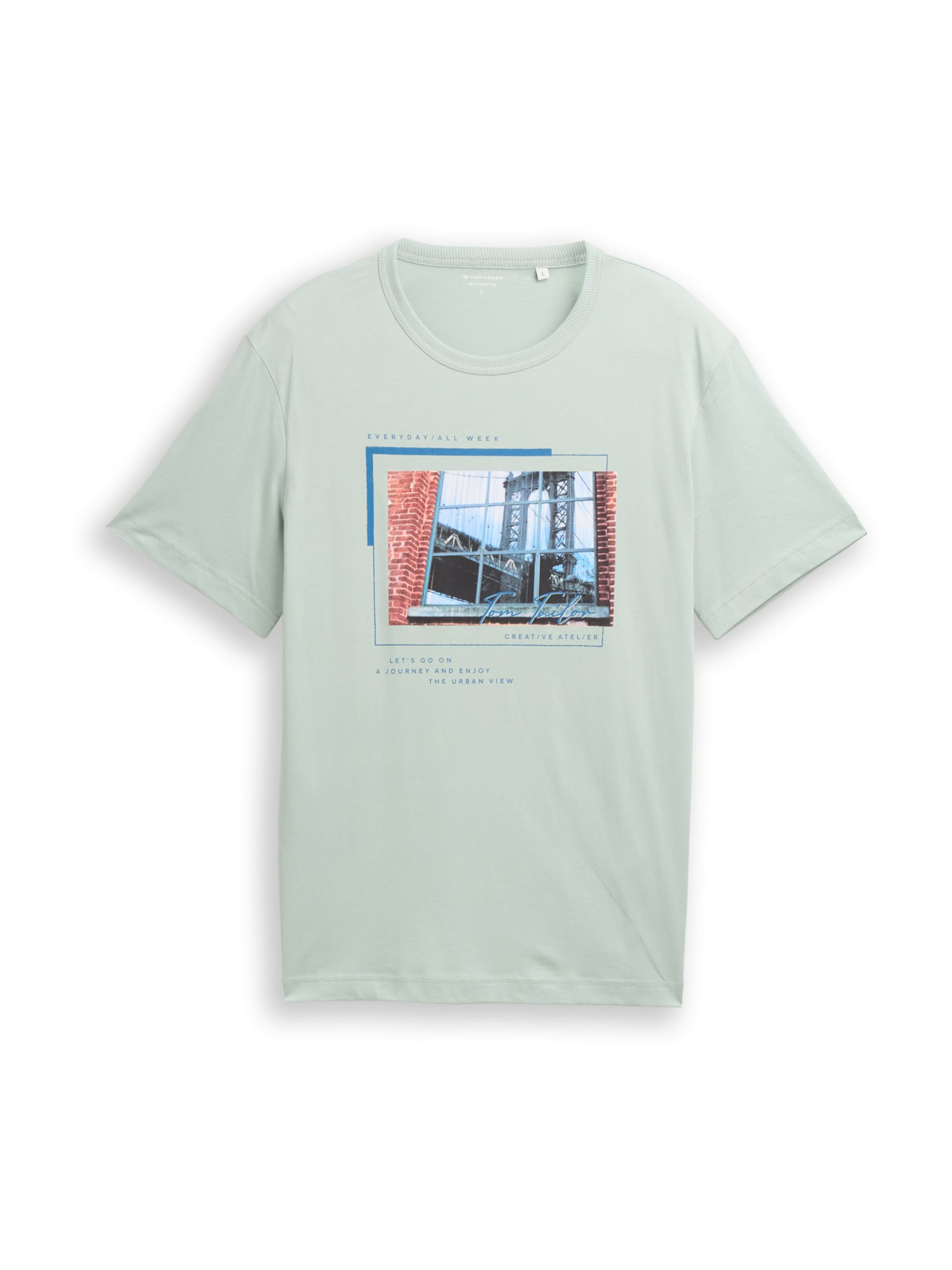 TOM TAILOR - Camiseta en verde: frente