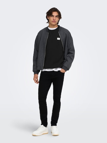 Only & Sons Sweatshirt 'ONSDawson' in Zwart