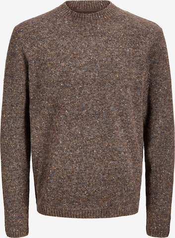 Pull-over 'JJENIEL' JACK & JONES en marron : devant