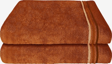 SCHIESSER Towel 'Skyline Color' in Brown: front
