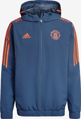 ADIDAS PERFORMANCE Athletic Jacket 'Manchester United' in Blue: front