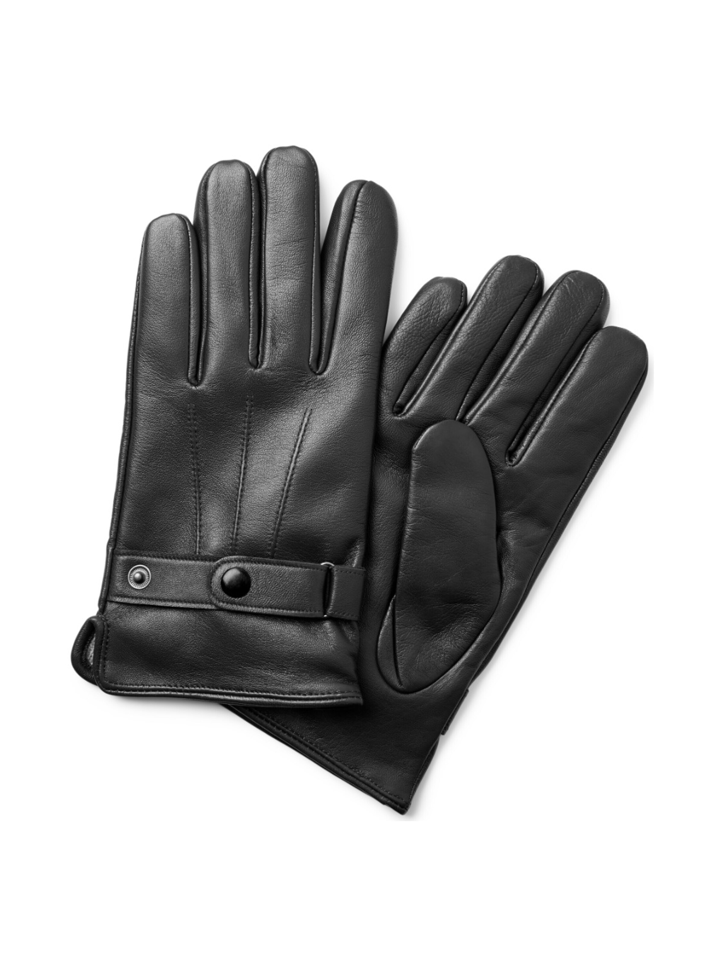 Trendhim Full finger gloves 'Fjeld' in Black: front