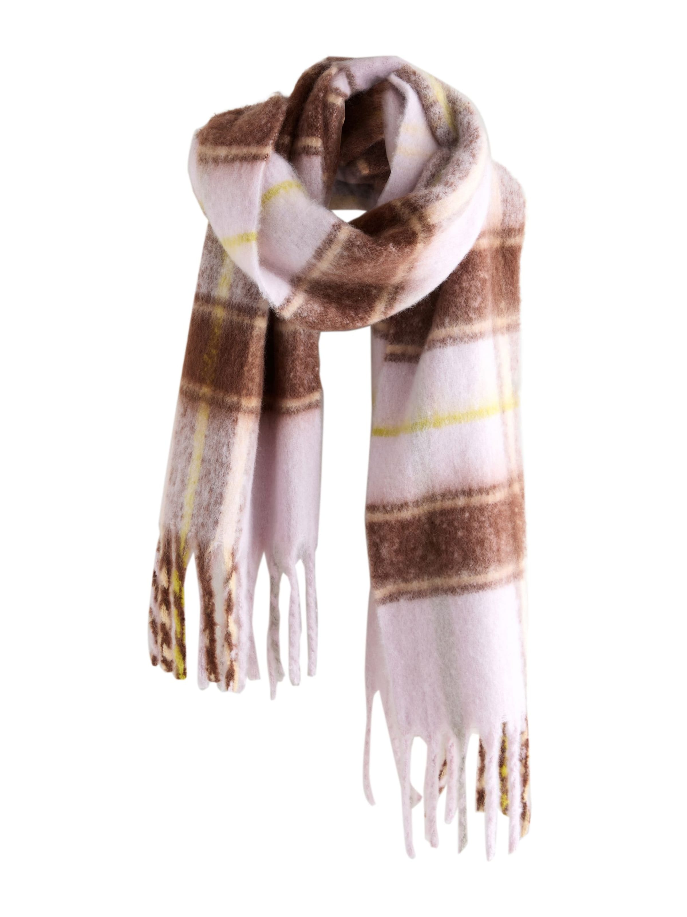 self. Oversized Scarf in Purple: front