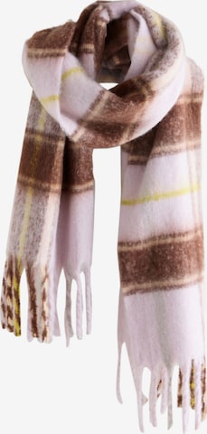 Foulards oversize self. en violet : devant