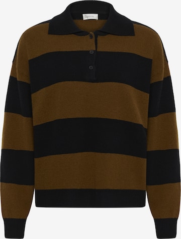 Pull-over 'MWJola' My Essential Wardrobe en marron : devant