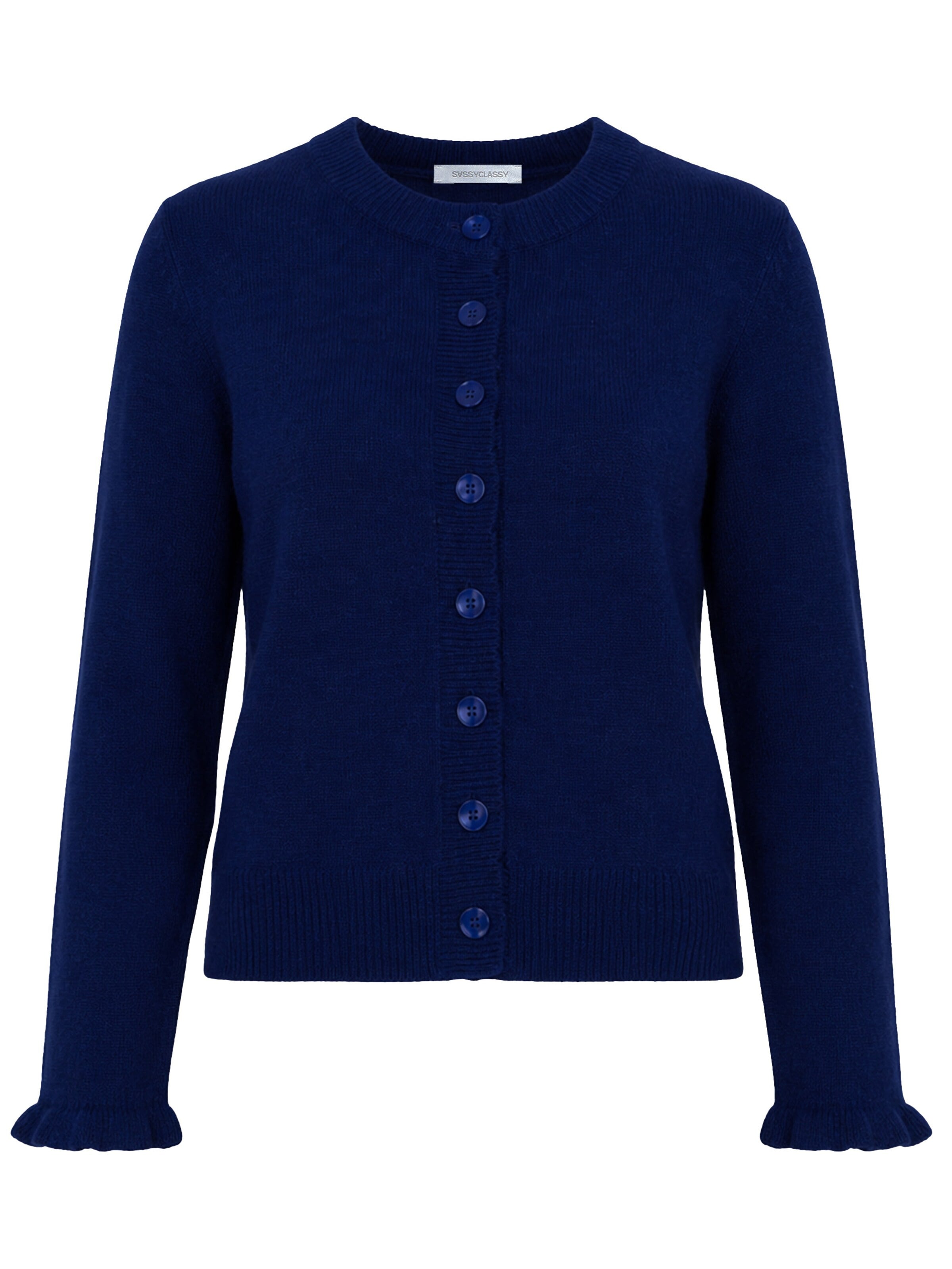 SASSYCLASSY Strickjacke‌ in L in dunkelblau, Produktansicht